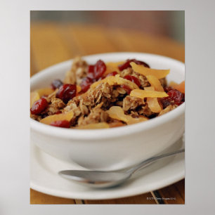 Bowl of granola poster