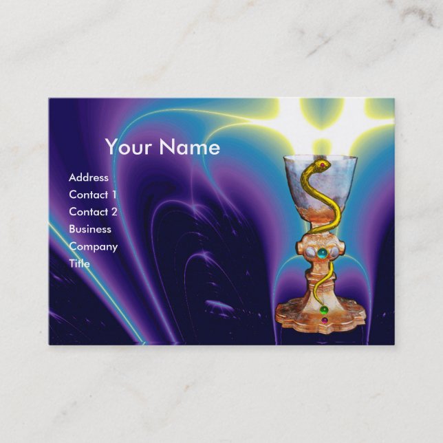 BOWL OF HYGEIA - Medicine, Pharmacy Business Card (Front)