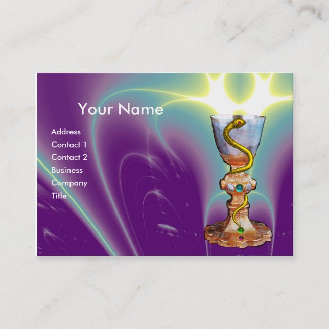 BOWL OF HYGEIA - Medicine, Pharmacy Business Card (Front)