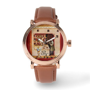 BOWL OF HYGEIA , MEDICINE ,PHARMACY MONOGRAM WATCH
