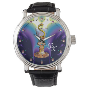 BOWL OF HYGEIA , MEDICINE ,PHARMACY MONOGRAM WATCH