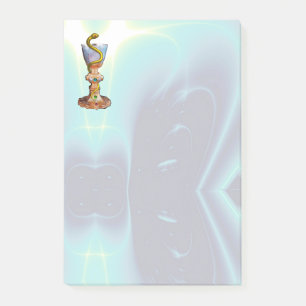 BOWL OF HYGEIA , MEDICINE ,PHARMACY Teal Blue Post-it Notes