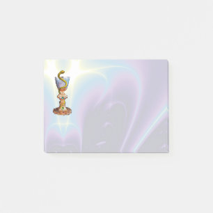 BOWL OF HYGEIA , MEDICINE ,PHARMACY Teal Purple Post-it Notes
