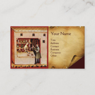 BOWL OF HYGEIA  MONOGAM Medicine, Pharmacy Business Card