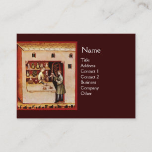 BOWL OF HYGEIA  MONOGRAM Medicine, Pharmacy Business Card