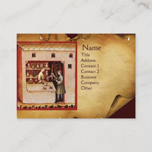 BOWL OF HYGEIA  MONOGRAM Medicine, Pharmacy Business Card (Front)