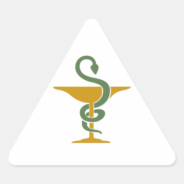 BOWL OF HYGEIA TRIANGLE STICKER (Front)