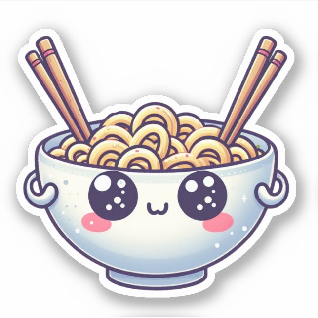 Bowl of noodles kawaii (Front)