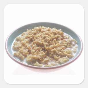 Bowl of Oatmeal Square Sticker