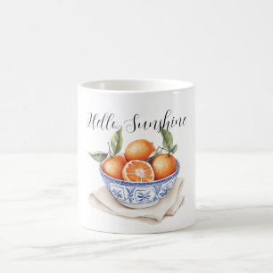 Bowl of Oranges Sicilian Summer Hello Sunshine Coffee Mug