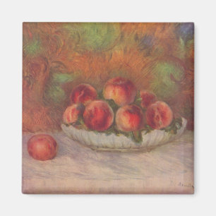 Bowl of Peaches (by Pierre-Auguste Renoir) Magnet