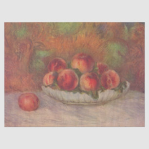 Bowl of Peaches (by Pierre-Auguste Renoir) Tissue Paper