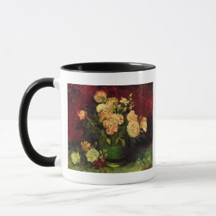 Bowl of Peonies and Rose,Vincent van Gogh Mug