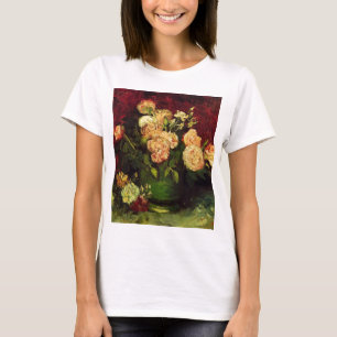 Bowl of Peonies and Rose,Vincent van Gogh T-Shirt
