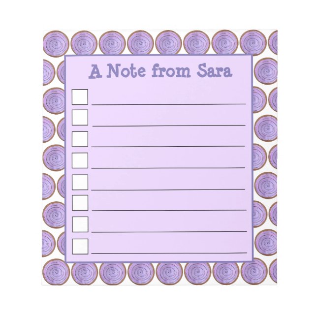 Bowl of POI Purple Hawaiian Food Taro Root Hawaii Notepad (Front)