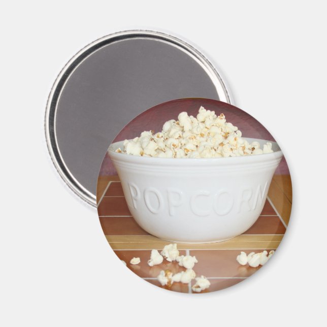 Bowl of Popcorn Magnet (Front/Back)
