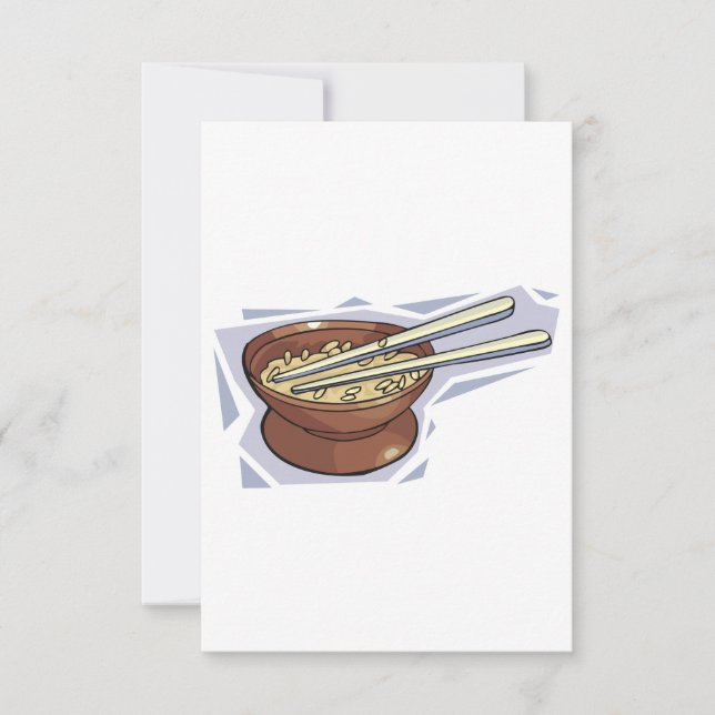 Bowl Of Rice Invitations (Front)