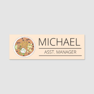 Bowl of Tortilla Soup Tex Mex Food Chips Avocado Name Tag