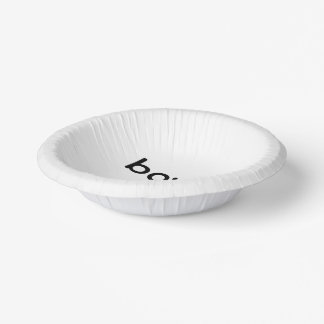 bowl paper plate