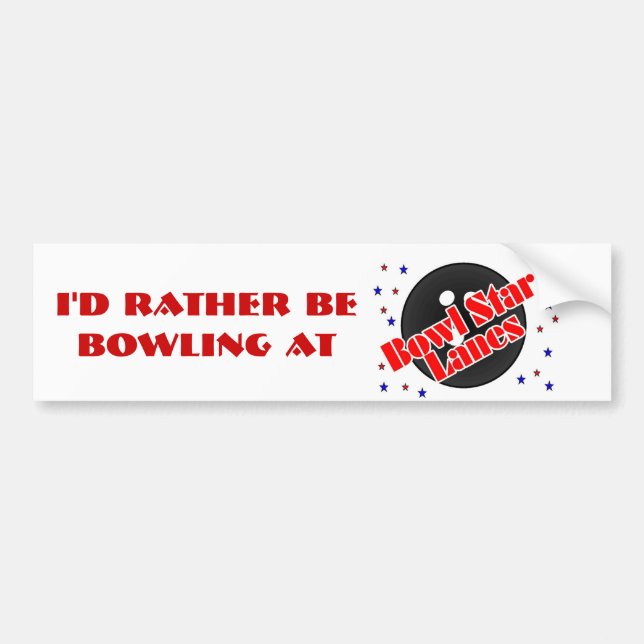 Bowl Star Bumper Sticker (Front)