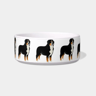 Bowl with Bernese mountain dog