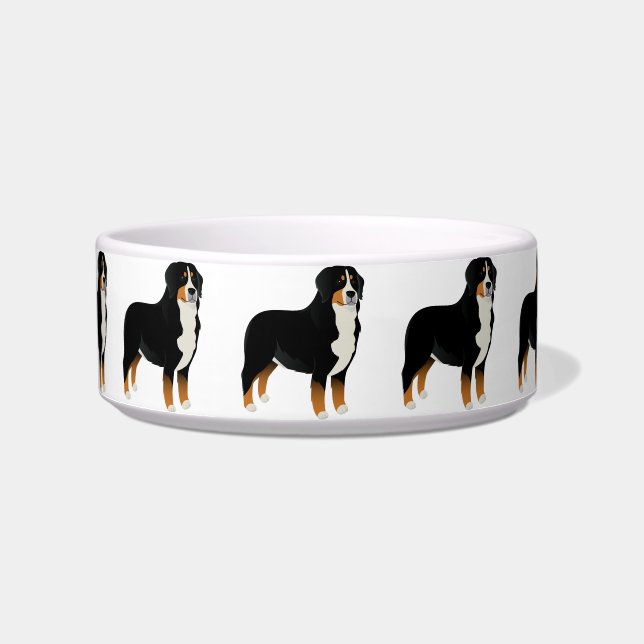 Bowl with Bernese mountain dog (Front)