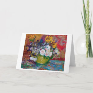 Bowl with Flowers, Van Gogh Card