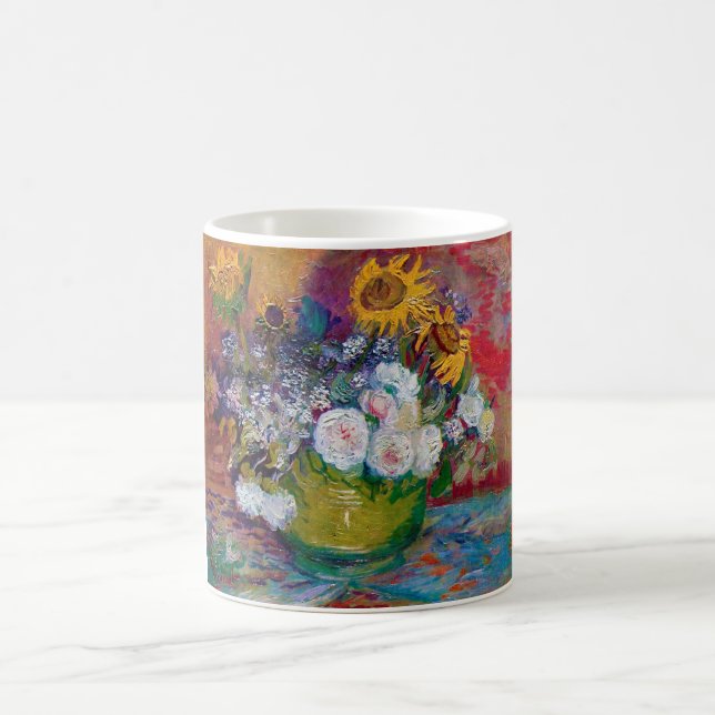 Bowl with Flowers, Van Gogh Coffee Mug (Center)