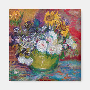 Bowl with Flowers, Van Gogh Magnet