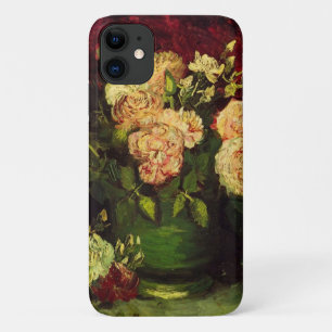 Bowl with Peonies and Roses by Vincent van Gogh iPhone 11 Case