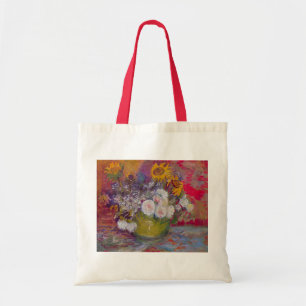 Bowl with Sunflowers and Roses by Vincent van Gogh Tote Bag