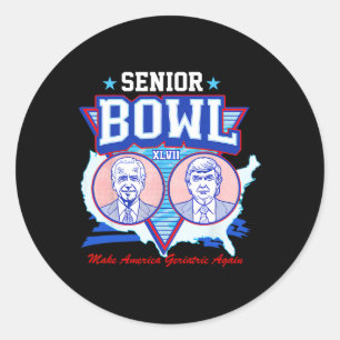 Bowl Xlvii Trump Still Voting Convicted Felon 2024 Classic Round Sticker