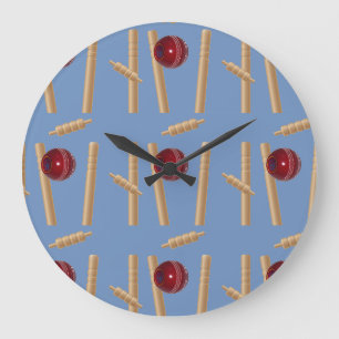 Bowled At Cricket,    Large Clock