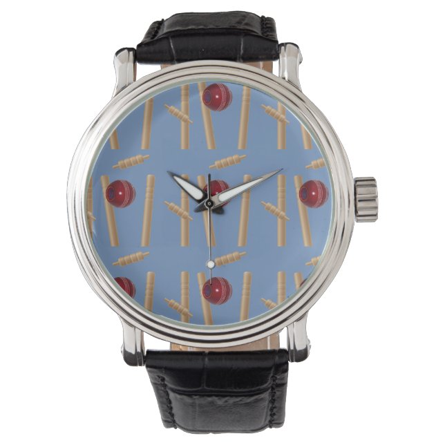 Bowled At Cricket,   Watch (Front)