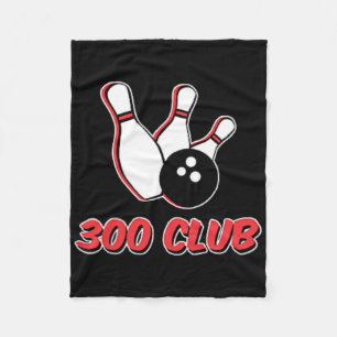 Bowler 300 Club Logo T Shirt Fleece Blanket