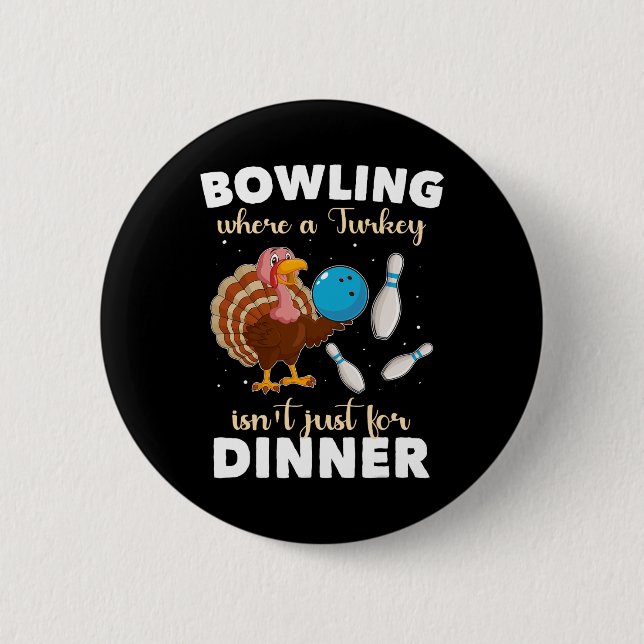 Bowler Bowling  6 Cm Round Badge (Front)
