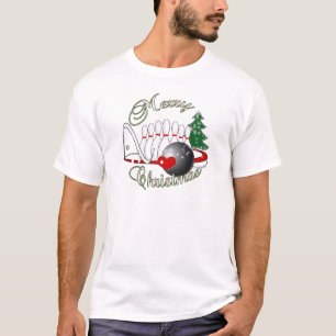 BOWLER / BOWLING MERRY CHRISTMAS T-Shirt