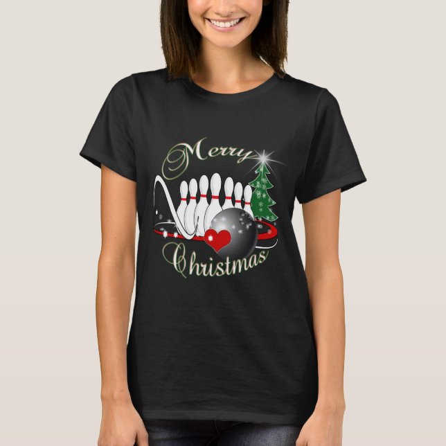 BOWLER / BOWLING MERRY CHRISTMAS T-Shirt (Front)