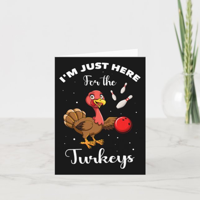 Bowler Bowling Tournament Turkey Bowling Player  Card (Front)