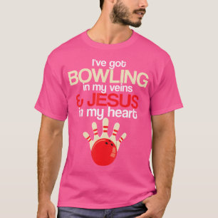 Bowler Christian Jesus Bowling Team T-Shirt