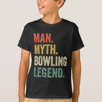 Bowler Funny Man Myth Bowling Team Legend Vintage