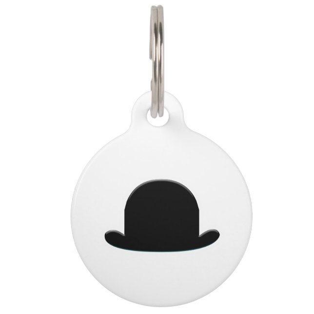 Bowler Hat Pet Tag (Front)