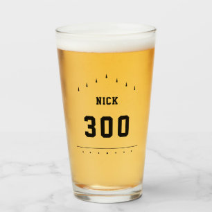 Bowler Name & Bowling Score Personalised Beer Pint Glass