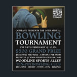 Bowler Portrait, Ten-Pin Bowling Tournament Flyer<br><div class="desc">Bowler Portrait,  Ten-Pin Bowling Tournament Advertising Flyers By The Business Card Store.</div>