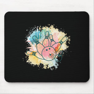Bowler Teen Girl Bowling Byll Women Bowling Mouse Mat