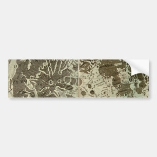 Bowles' Selenography or a Map of the Moon - 1780 Bumper Sticker