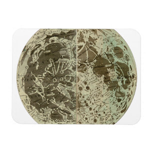 Bowles' Selenography or a Map of the Moon - 1780 Magnet