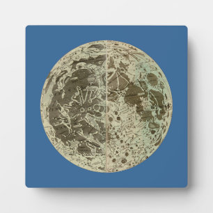 Bowles' Selenography or a Map of the Moon - 1780 Plaque