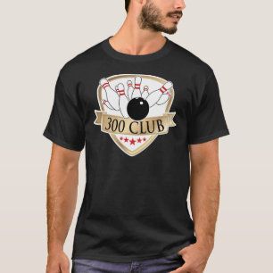 Bowling 300 Club - Perfect Game Logo  Graphic   T-Shirt