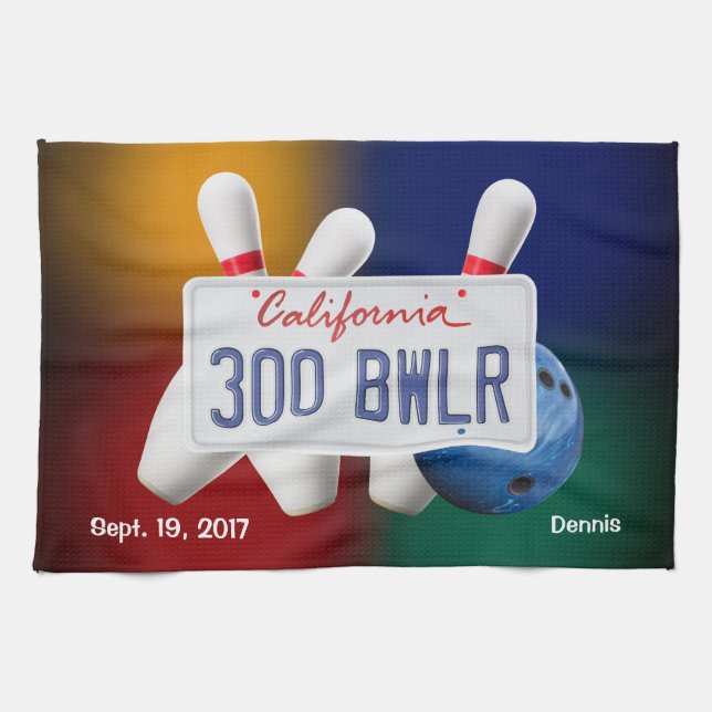 Bowling 300 Game Towel (Horizontal)